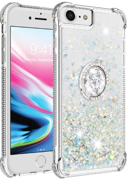 Halka Kickstand Halka Kickstand Kum ile IPhone Se 6/7/8 Için Telefon Kılıfı (Yurt Dışından) fiyatları