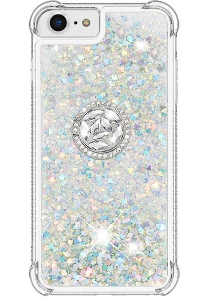 Halka Kickstand Halka Kickstand Kum ile IPhone Se 6/7/8 Için Telefon Kılıfı (Yurt Dışından) fırsatları
