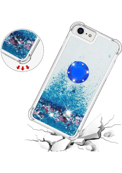 Halka Kickstand Halka Kickstand Kum ile IPhone Se 6/7/8 Için Telefon Kılıfı (Yurt Dışından) fırsatları