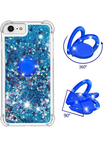 Halka Kickstand Halka Kickstand Kum ile IPhone Se 6/7/8 Için Telefon Kılıfı (Yurt Dışından) indirimleri