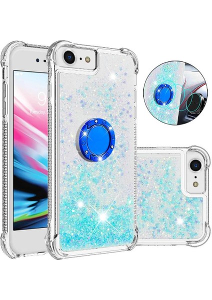 Halka Kickstand Halka Kickstand Kum ile IPhone Se 6/7/8 Için Telefon Kılıfı (Yurt Dışından)