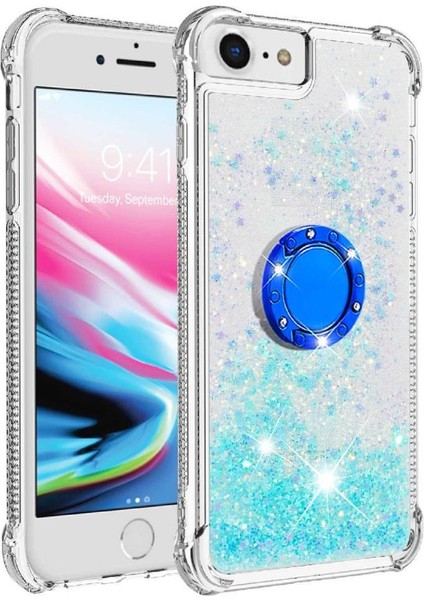 Halka Kickstand Halka Kickstand Kum ile IPhone Se 6/7/8 Için Telefon Kılıfı (Yurt Dışından) indirimleri