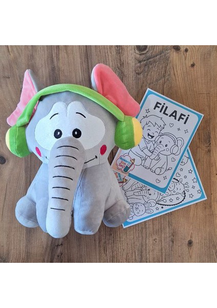 Filafi Fil Peluş Oyuncak – Yumuşak Bebek & Çocuk Oyuncağı | Kulaklıklı 32CM modelleri