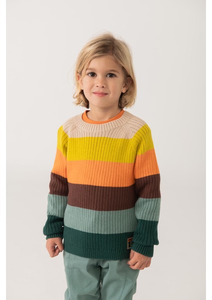 Erkek Çocuk Çizgili Kazak