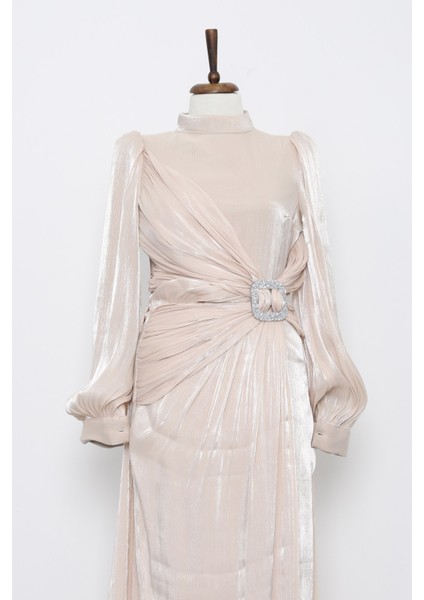 Bej Önü Taş Detaylı Abiye fiyatları