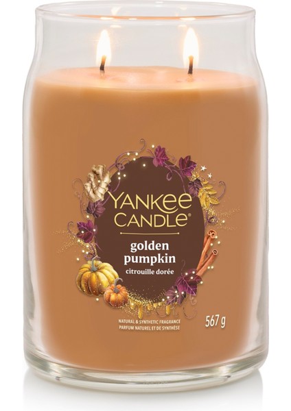 Golden Pumpkin Büyük Mum fiyatları