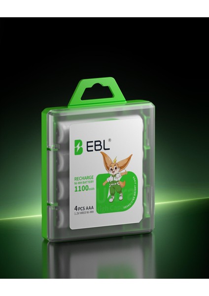 1100 Mah Nimh Ince Kalem Pil AAA 4'lü