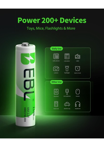 1100 Mah Nimh Ince Kalem Pil AAA 4'lü fiyatları