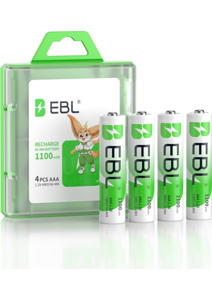 1100 Mah Nimh Ince Kalem Pil AAA 4'lü modelleri