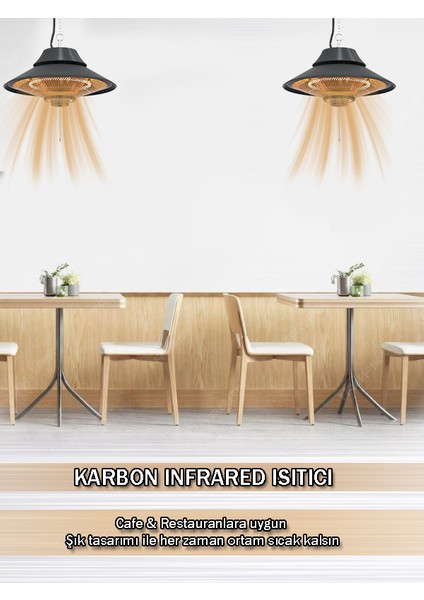 Elirg Light LED Işıklı Elektrikli Infrared Tavan Isıtıcısı fiyatları