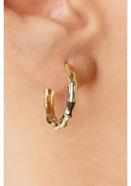 14 Ayar Altın Kemik Halka Küpe fırsatları