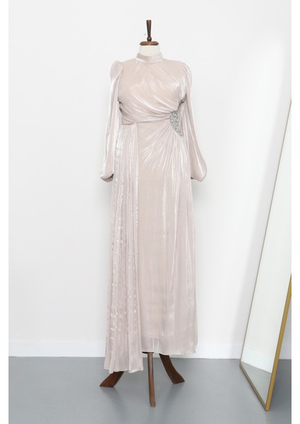 Taş Kolu Lastikli Taş Detaylı Abiye fiyatları