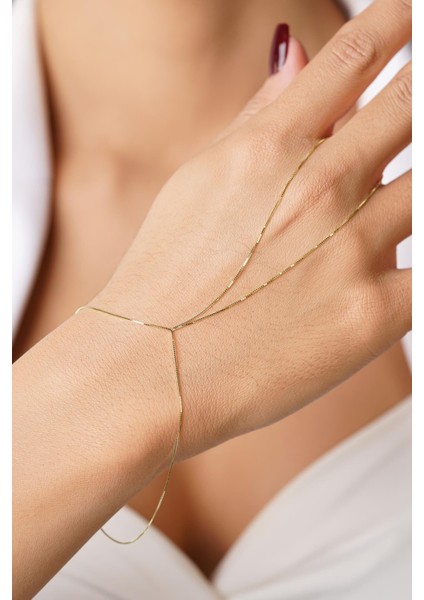 14 Ayar Altın Küp Zincir Şahmeran