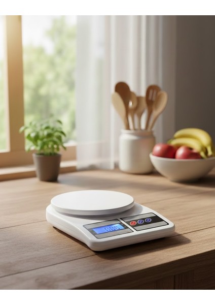 Hassas Elektronik Mutfak Terazisi – 1 gr x 10 kg Kapasiteli – Dijital Ekran, Dara Fonksiyonlu Tartı