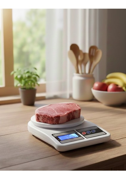 Hassas Elektronik Mutfak Terazisi – 1 gr x 10 kg Kapasiteli – Dijital Ekran, Dara Fonksiyonlu Tartı fırsatları