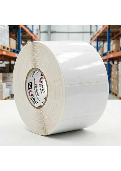 X5 Tech 30X50 Lamine Termal Barkod Etiketi 1000 Sarım 1 Adet