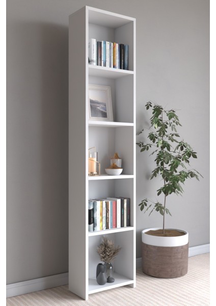 Emir 5 Raflı Çok Amaçlı Dolap - Kitaplık Beyaz fiyatları