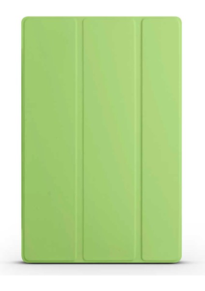 Galaxy Tab A8 10.5 SM-X200 (2021) Uyumlu Akre Smart Cover Standlı 1-1 Kılıf-Yeşil