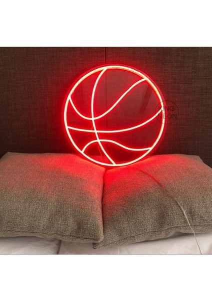 Basketbol Topu Neon LED Işıklı Yazı