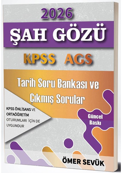 Şah Gözü 2026 Kpss Ags Tarih Soru Bankası ve Çıkmış Sorular