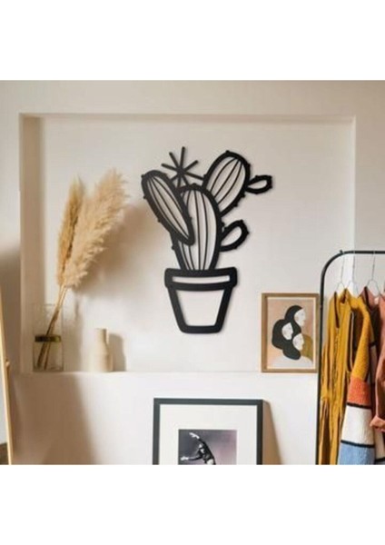 Ahşap Kaktüs Tablo