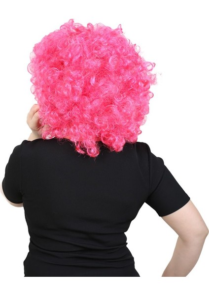 Animasyon Parti ve Palyaço Peruğu / Neon Pembe indirimleri