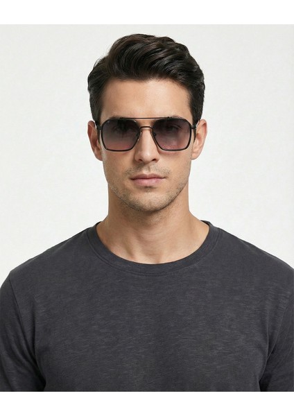 Metal Çift Köprülü Uv Korumalı Güneş Gözlüğü