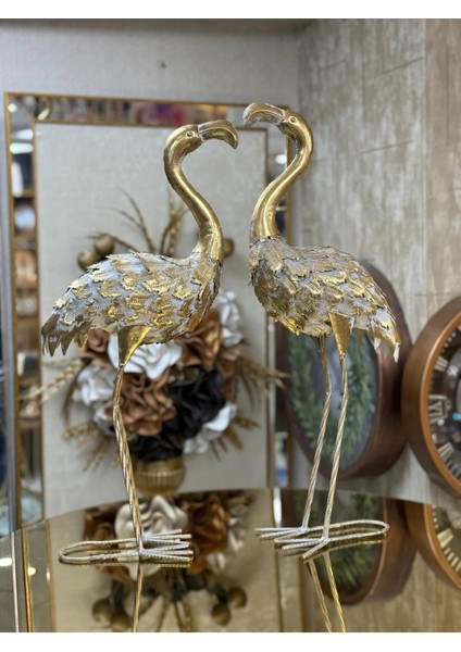 2'li Dekoratif Telkari Flamingo 60 cm