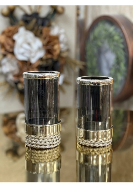 Pirinç Şamdan - Mumluk 22-25 cm