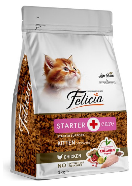 Kolajenli Tavuklu Yavru Kedi Maması 1kgx2 Adet