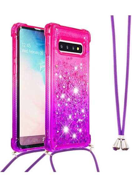 Samsung Galaxy S10 Ayarlanabilir Boyun Kordon Rengi Için Quicksand Telefon Kılıfı (Yurt Dışından) modelleri