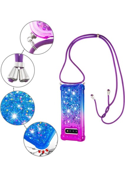 Samsung Galaxy S10 Ayarlanabilir Boyun Kordon Rengi Için Quicksand Telefon Kılıfı (Yurt Dışından) fırsatları