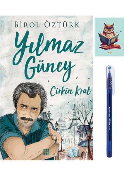 Yılmaz Güney - Çirkin Kral 9786052050736 - Birol Öztürk -Dokuz Yayınları- (Kalem ve Not Defterli)