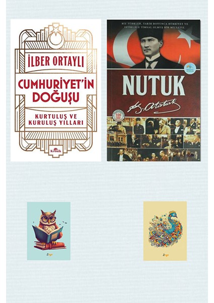 Cumhuriyet'in Doğuşu - Kurtuluş ve Kuruluş Yılları - Ilber Ortaylı - Nutuk Kitabı -Not Defterli Seti