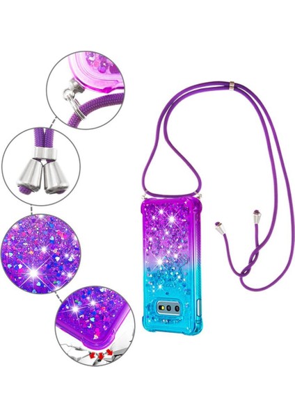 Ayrılıkçı Emniyet Klipsi ile Samsung Galaxy S10E Için Quicksand Telefon Kılıfı (Yurt Dışından)