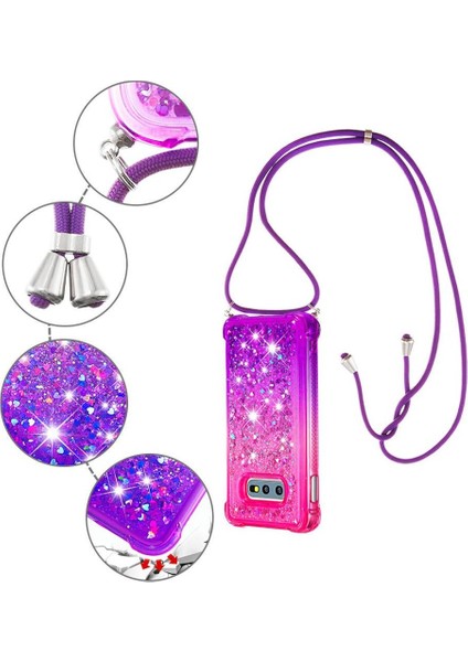 Ayrılıkçı Emniyet Klipsi ile Samsung Galaxy S10E Için Quicksand Telefon Kılıfı (Yurt Dışından)