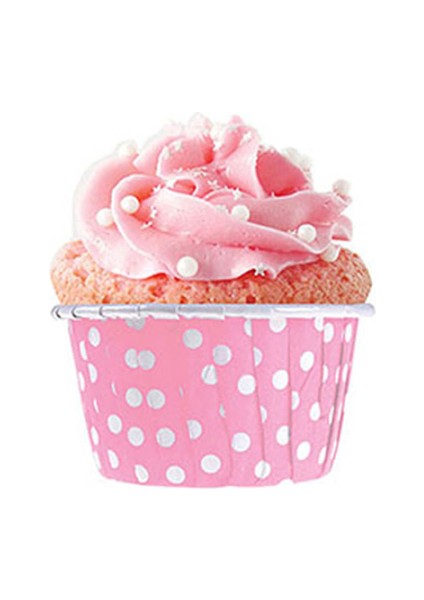 Muffin Kağıt Kek Kapsülü 50LI Puantiyeli Pembe P50LI Puantiyeli Pembep modelleri