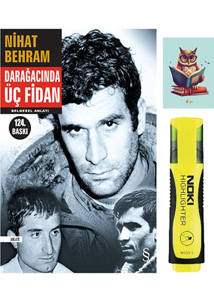 Darağacında Üç Fidan-Nihat Behram-Everest Yayınları-Sarı Fosforlu Kalem-Not Defteri Seti