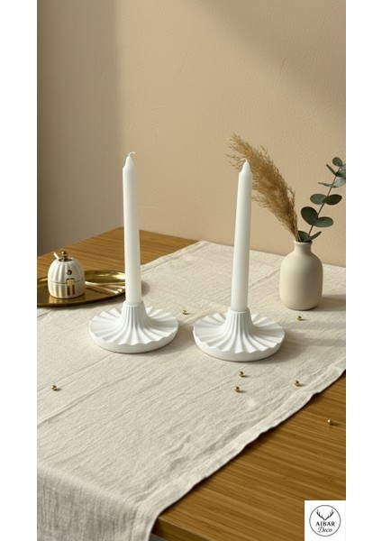 Ikili Şamdan & Mumluk cm Yılbaşı Konsepti 12 cm (Klasik Beyaz Mum Hediyelidir) indirimleri