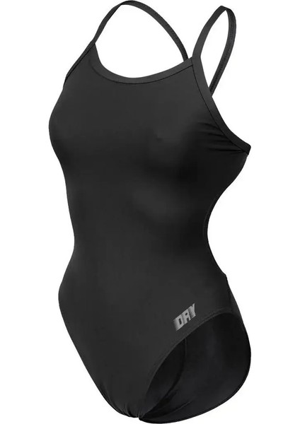 Kız Çocuk Düz Antreman Mayosu DRYANT001Ç Siyah - 10-11 Yaş