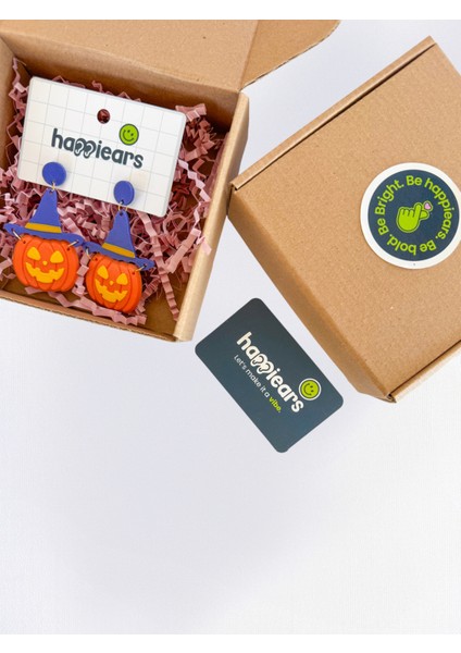 Halloween Cadılar Bayramı Bal Kabağı Özel Tasarım Küpe (Pumpkin) fırsatları