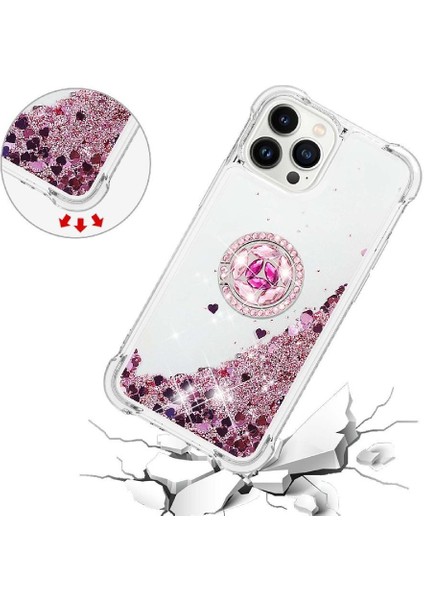 Halka Kickstand Köpüklü IPhone 14 Pro Için Telefon Kılıfı (Yurt Dışından) fırsatları