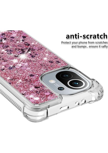 Xiaomi Mi 11 Glitter Sparkle Sevimli Sıvı Akan Tpu Için Telefon Kılıfı (Yurt Dışından) modelleri