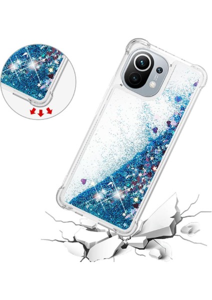 Xiaomi Mi 11 Glitter Sparkle Sevimli Sıvı Akan Tpu Için Telefon Kılıfı (Yurt Dışından) fırsatları