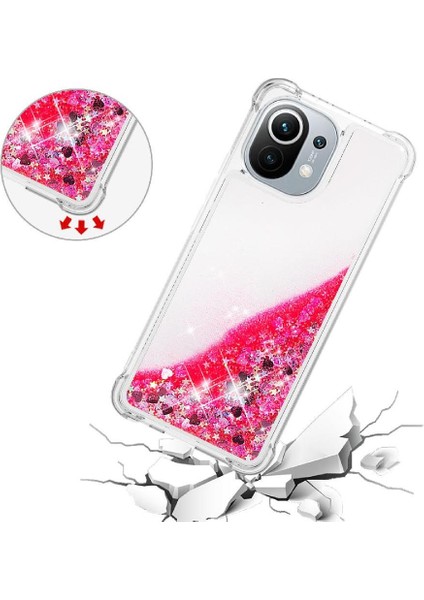 Xiaomi Mi 11 Glitter Sparkle Sevimli Sıvı Akan Tpu Için Telefon Kılıfı (Yurt Dışından) fiyatları