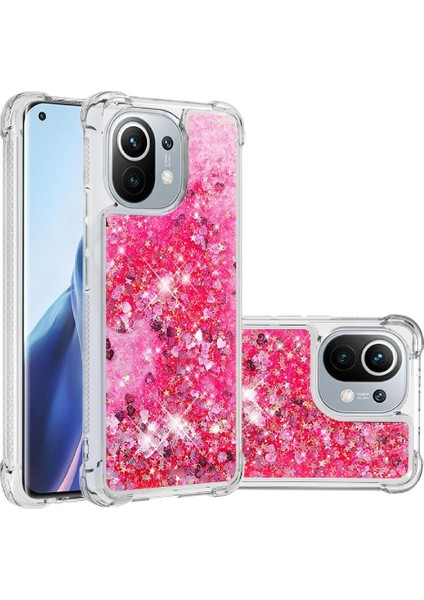 Xiaomi Mi 11 Glitter Sparkle Sevimli Sıvı Akan Tpu Için Telefon Kılıfı (Yurt Dışından) indirimleri