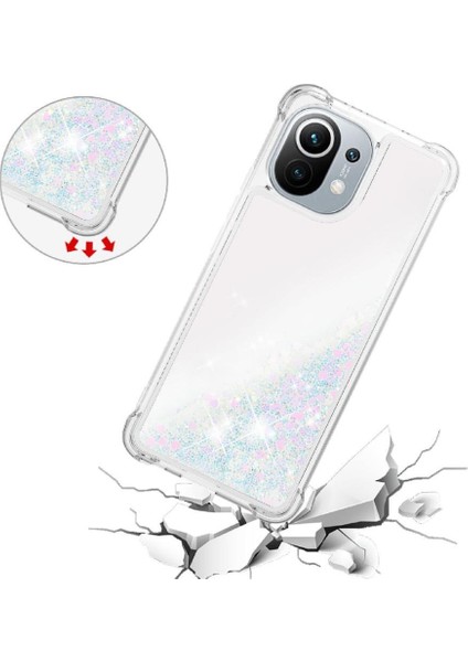 Xiaomi Mi 11 Glitter Sparkle Sevimli Sıvı Akan Tpu Için Telefon Kılıfı (Yurt Dışından) fırsatları