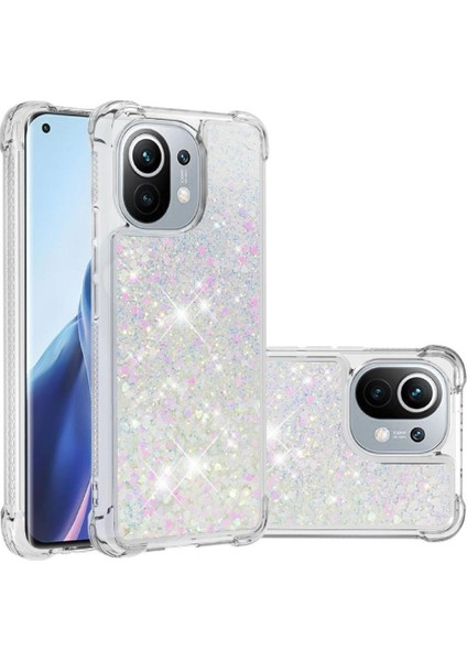 Xiaomi Mi 11 Glitter Sparkle Sevimli Sıvı Akan Tpu Için Telefon Kılıfı (Yurt Dışından) indirimleri