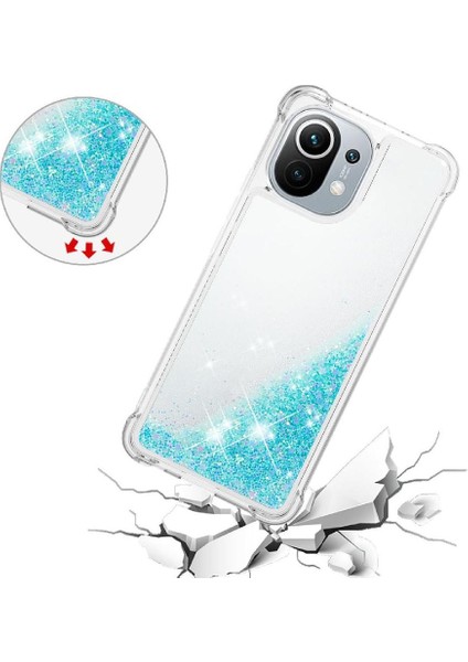 Xiaomi Mi 11 Glitter Sparkle Sevimli Sıvı Akan Tpu Için Telefon Kılıfı (Yurt Dışından) fiyatları