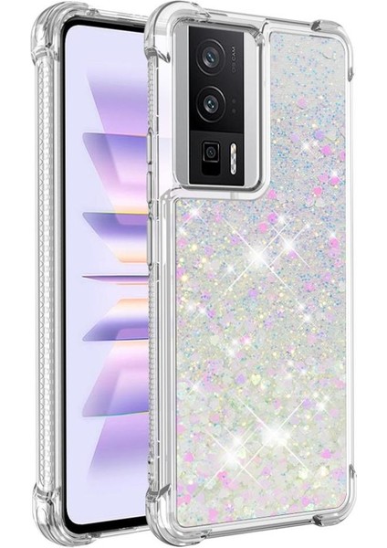 Xiaomi Redmi K60 Darbeye Dayanıklı Quicksand Sıvı Akan Için Telefon Kılıfı (Yurt Dışından)